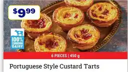 M & M Food Market Portuguese Style Custard Tarts offer
