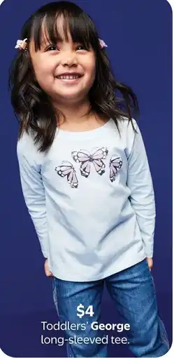 Walmart George toddlers' long-sleeved tee offer