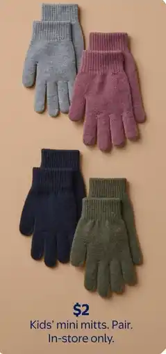 Walmart Kids' mini mitts pair offer