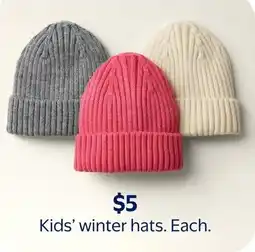 Walmart Kids' winter hats offer