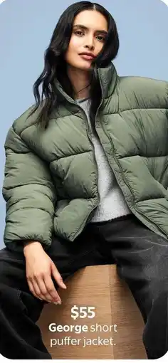 Walmart George short puffer jacket offer