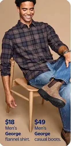 Walmart George men's casual boots offer