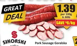 Starsky Pork Sausage Goralska offer