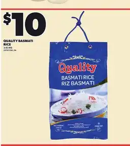 Loblaws QUALITY BASMATI RICE, 3.63 KG offer