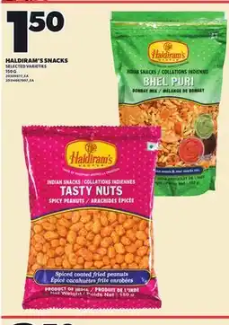 Loblaws HALDIRAM'S SNACKS, 150 G offer