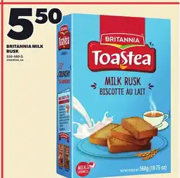 Loblaws BRITANNIA MILK RUSK, 550-560 G offer