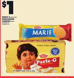 Loblaws PARLE-G, 300 G PARLE MARIE COOKIES, 150 G offer