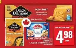 Food Basics Black Diamond Cheese & Galbani Mozzarella offer
