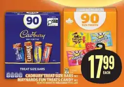 Food Basics Cadbury Treat Size Bars / Maynards Fun Treats Candy offer