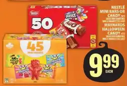 Food Basics Nestlé Mini Bars or Candy / Maynards Halloween Candy offer