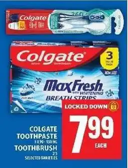 Food Basics Colgate Toothpaste/Toothbrush offer