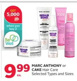 Rexall MARC ANTHONY or CAKE Hair Care offer