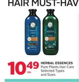 Rexall HERBAL ESSENCES Pure Plants Hair Care offer