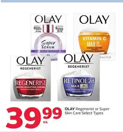 Rexall OLAY Regenerist or Super Skin Care offer