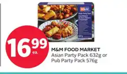 Rexall M & M FOOD MARKET Asian Party Pack 632g or Pub Party Pack 576g offer