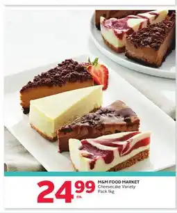 Rexall M&M FOOD MARKET Cheesecake Variety Pack offer