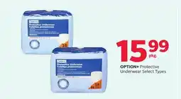 Rexall OPTION + Protective Underwear offer