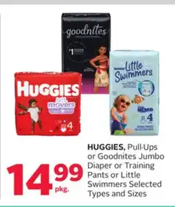 Rexall HUGGIES, Pull. Ups or Goodnites Jumbo Diaper or Training Pants or Little Swimmers offer