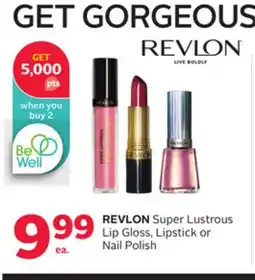 Rexall REVLON Super Lustrous Lip Gloss, Lipstick or Nail Polish offer