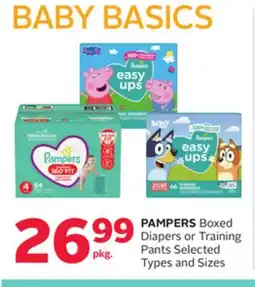 Rexall PAMPERS Boxed Diapers or Training Pants offer