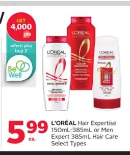 Rexall L' ORÉAL Hair Expertise 150mL-385mL or Men Expert 385mL Hair Care offer