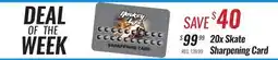 Hockey Life DEAL OF THE WEEK - 20X SKATE SHARPENING CARD offer