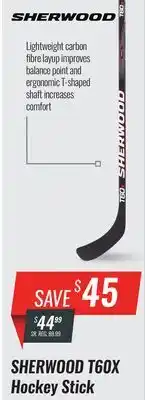 Hockey Life SHERWOOD T60X HOCKEY STICK offer