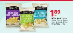 Rexall NOSH & CO. Potato Chips, Cheese Stix or Sour Cream & Onion Rings offer