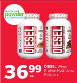 Rexall DIESEL Whey Protein Nutritional offer
