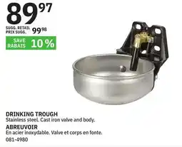 BMR DRINKING TROUGH offer