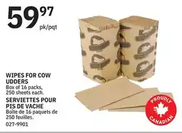 BMR WIPES FOR COW UDDERS offer