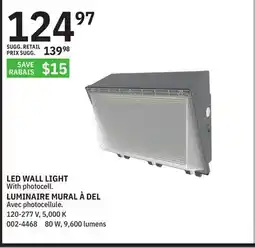 BMR LED WALL LIGHT offer