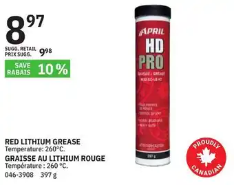 BMR RED LITHIUM GREASE offer
