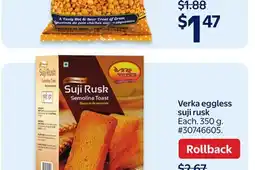 Walmart Verka Eggless Suji Rusk offer