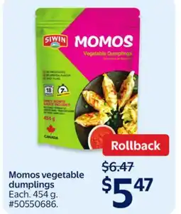 Walmart Momos vegetable dumplings offer
