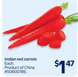 Walmart Indian red carrots offer