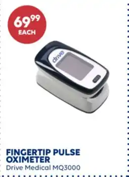 Wellwise by Shoppers Drive Medical MQ3000 FINGERTIP PULSE OXIMETER offer