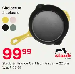 Kitchen Stuff Plus Staub En France Cast Iron Frypan offer