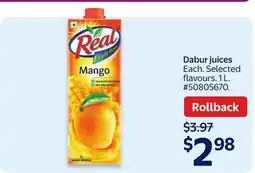 Walmart Dabur juices offer
