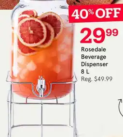 Kitchen Stuff Plus Rosedale Beverage Dispenser offer
