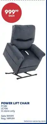 Wellwise by Shoppers POWER LIFT CHAIR offer