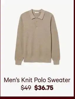 Joe Fresh Men's Knit Polo Sweater offer