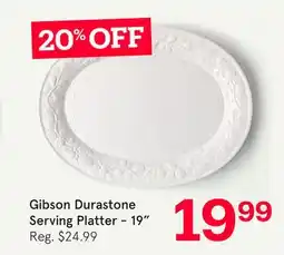Kitchen Stuff Plus Gibson Durastone Serving Platter offer