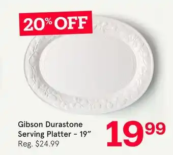Kitchen Stuff Plus Gibson Durastone Serving Platter offer