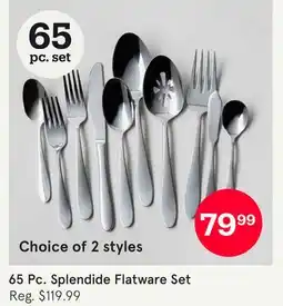 Kitchen Stuff Plus 65 Pc. Splendide Flatware Set offer