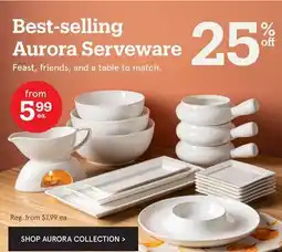 Kitchen Stuff Plus Aurora Serveware offer