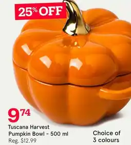 Kitchen Stuff Plus Tuscana Harvest Pumpkin Bowl offer