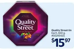 Walmart Quality Street tin offer