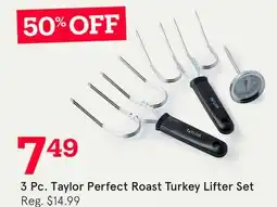 Kitchen Stuff Plus 3 Pc. Taylor Perfect Roast Turkey Lifter Set offer