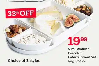 Kitchen Stuff Plus Modular Porcelain Entertainment Set offer